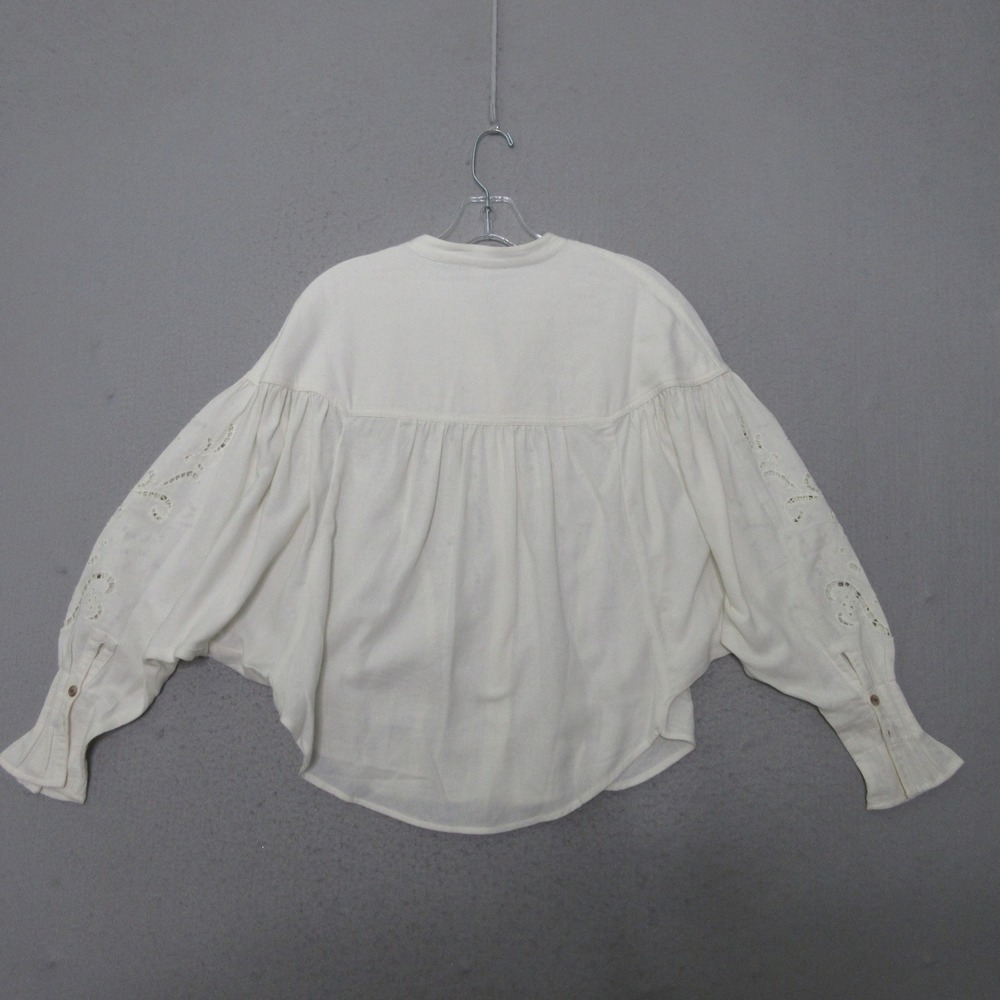 Pilcro Top Eyelet Embroidered Oversized Cottage Core Peasant Victorian Boho READ - Picture 3 of 12